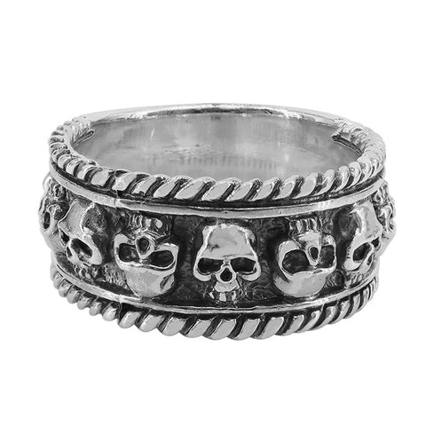 Sterling Silver Skull Head Ring