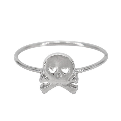 Sterling Silver Skull Head Ring