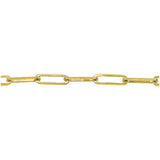 10k Gold 4.39mm Paperclip Chain Necklace