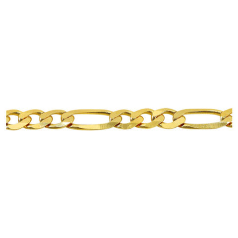 14K Gold 2.65mm Figaro Chain