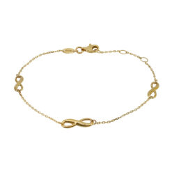 10K Gold Infinity Bracelet