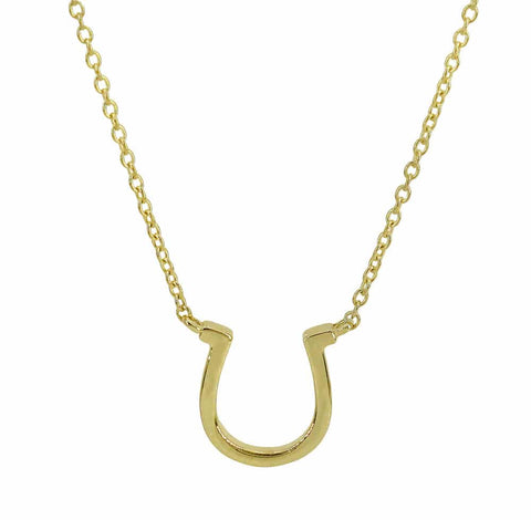 10K Gold Horseshoe Necklace