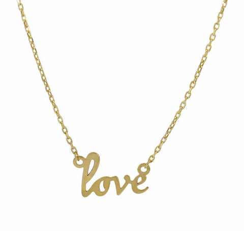 10K Gold Love Necklace