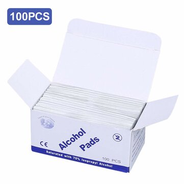 Disposable Alcohol Pads 2-Ply Cotton Personal Care 100Pcs 